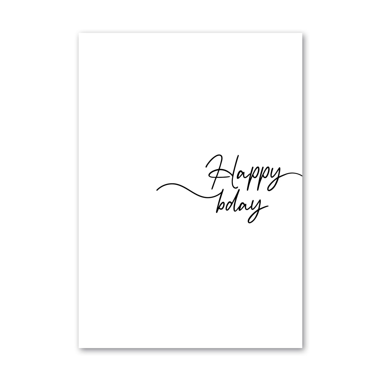 Minimalist and stylish happy birthday greeting card by How Lovely