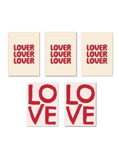 BOLD LOVE GREETING CARD PACK (5 cards)