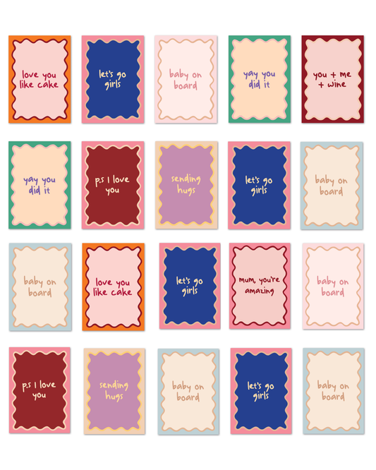 MIXED GREETING CARD PACK (20 cards)