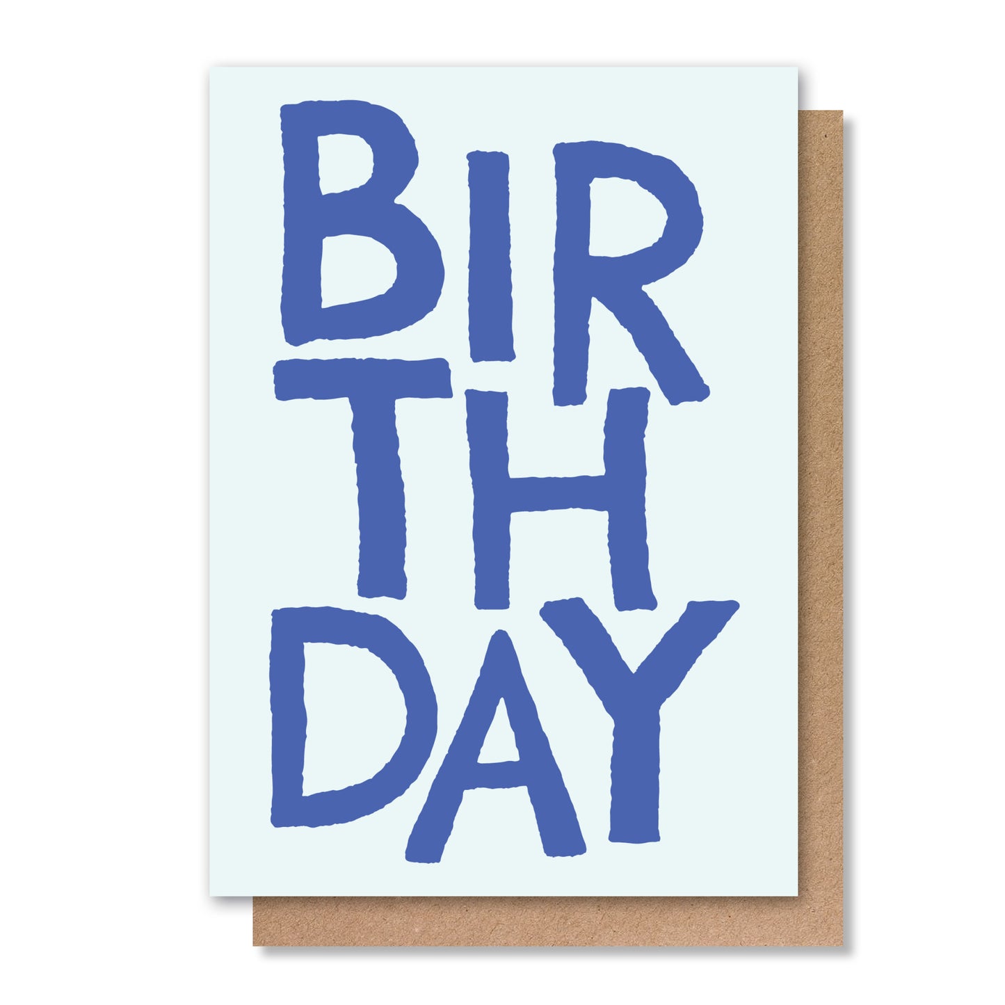 HAPPY BIRTHDAY GREETING CARD BLUE