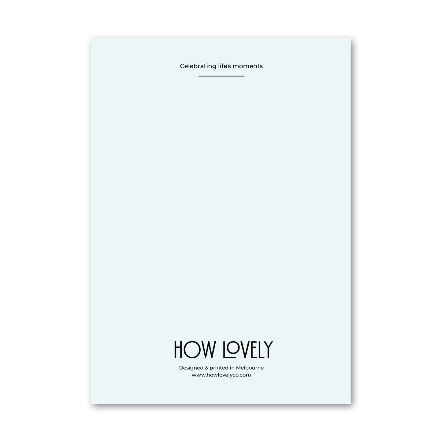 HAPPY BIRTHDAY GREETING CARD BLUE