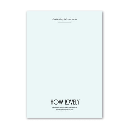 HAPPY BIRTHDAY GREETING CARD BLUE