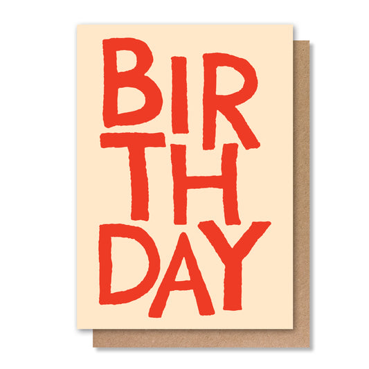 HAPPY BIRTHDAY GREETING CARD YELLOW