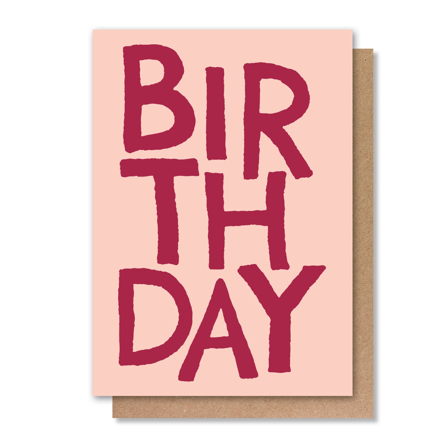 HAPPY BIRTHDAY GREETING CARD PINK