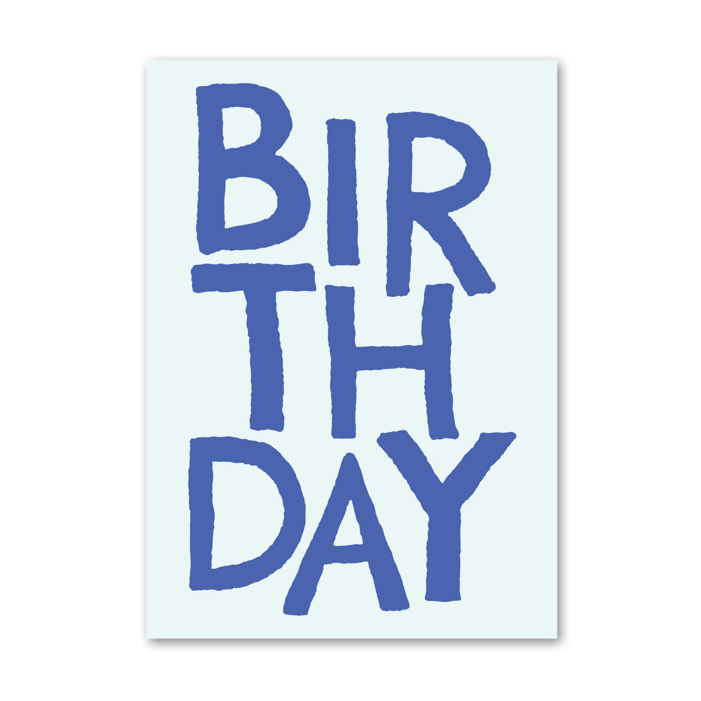 HAPPY BIRTHDAY GREETING CARD BLUE