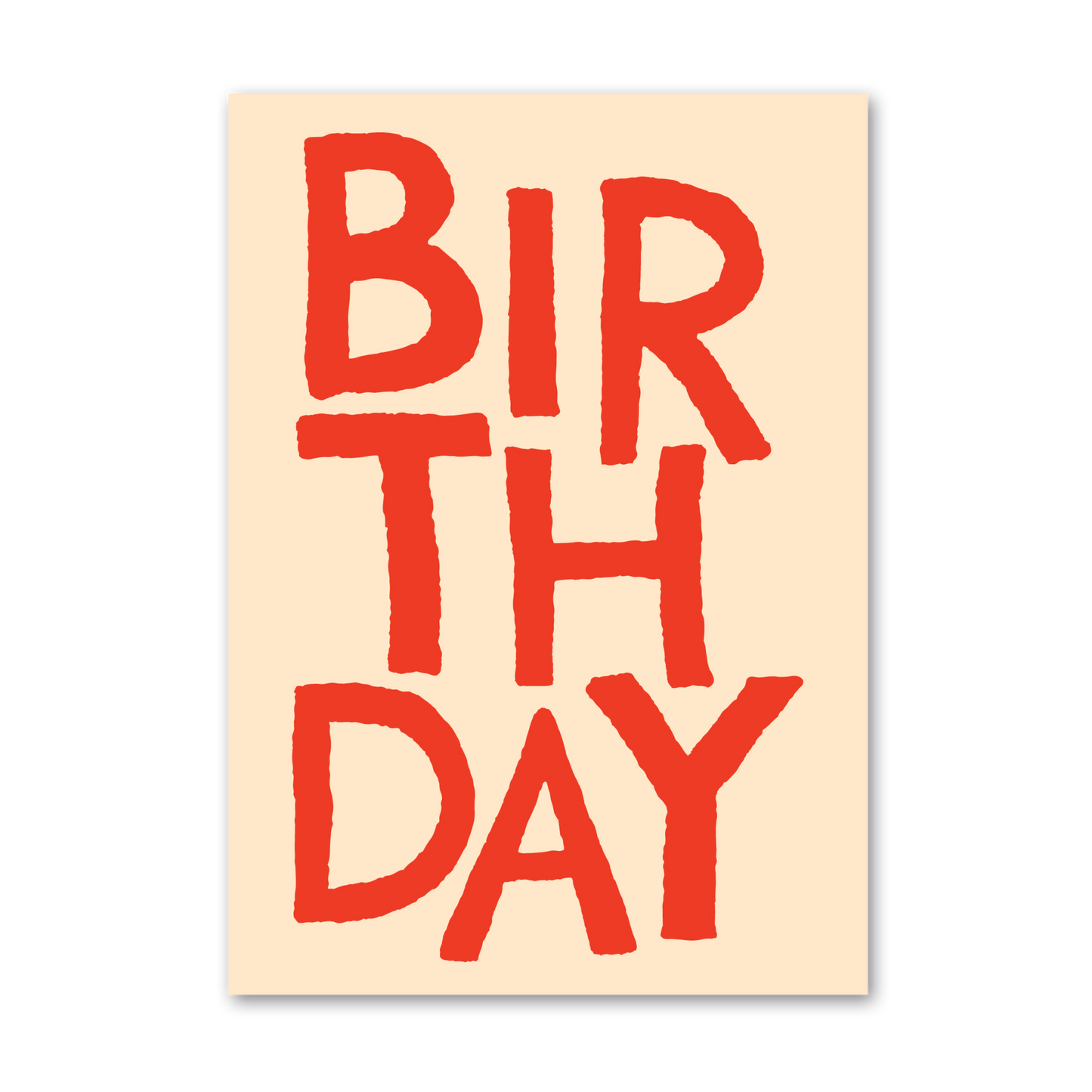 HAPPY BIRTHDAY GREETING CARD YELLOW