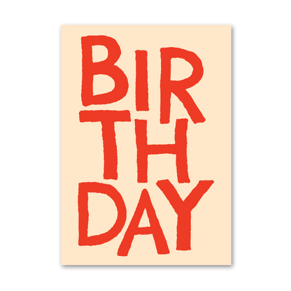 HAPPY BIRTHDAY GREETING CARD YELLOW