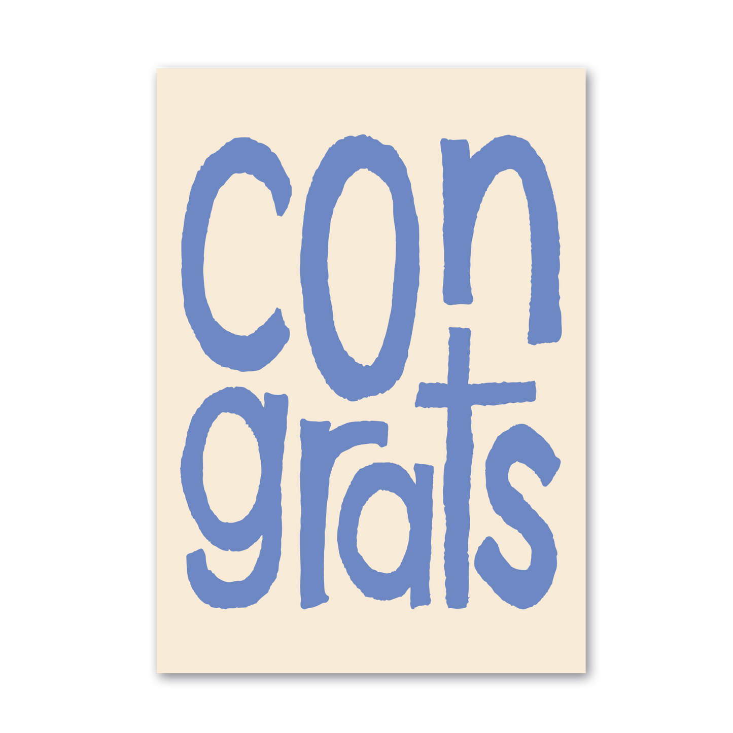 CONGRATULATIONS GREETING CARD BLUE