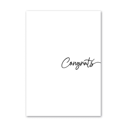 Congratulations greeting card by How Lovely perfect for celebrations, weddings, promotions, big or small achievements