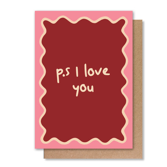 P.S I LOVE YOU GREETING CARD