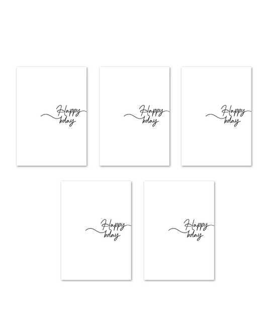 HAPPY BIRTHDAY GREETING CARD PACK (5 cards)