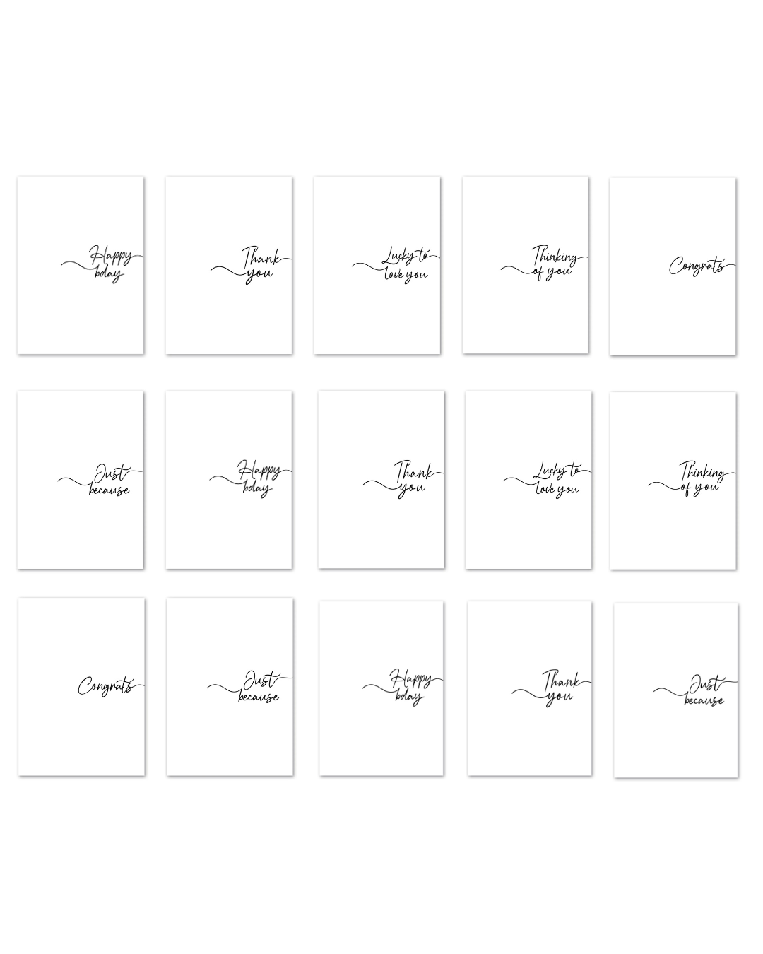MINIMALIST ALL SEASONS (15 cards)