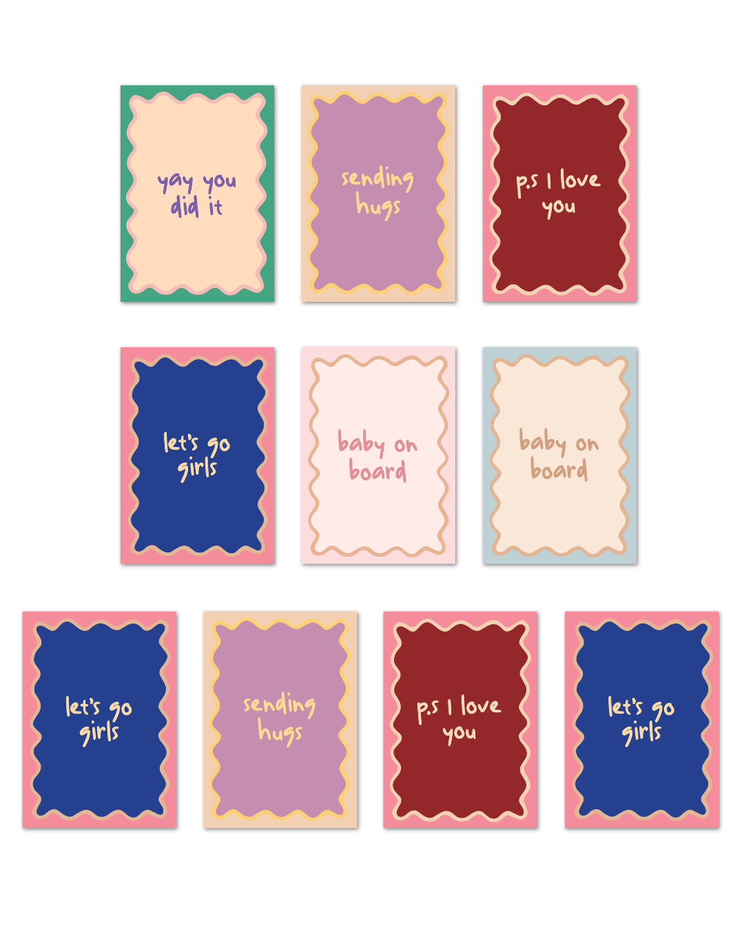 MIXED GREETING CARD PACK (10 cards)