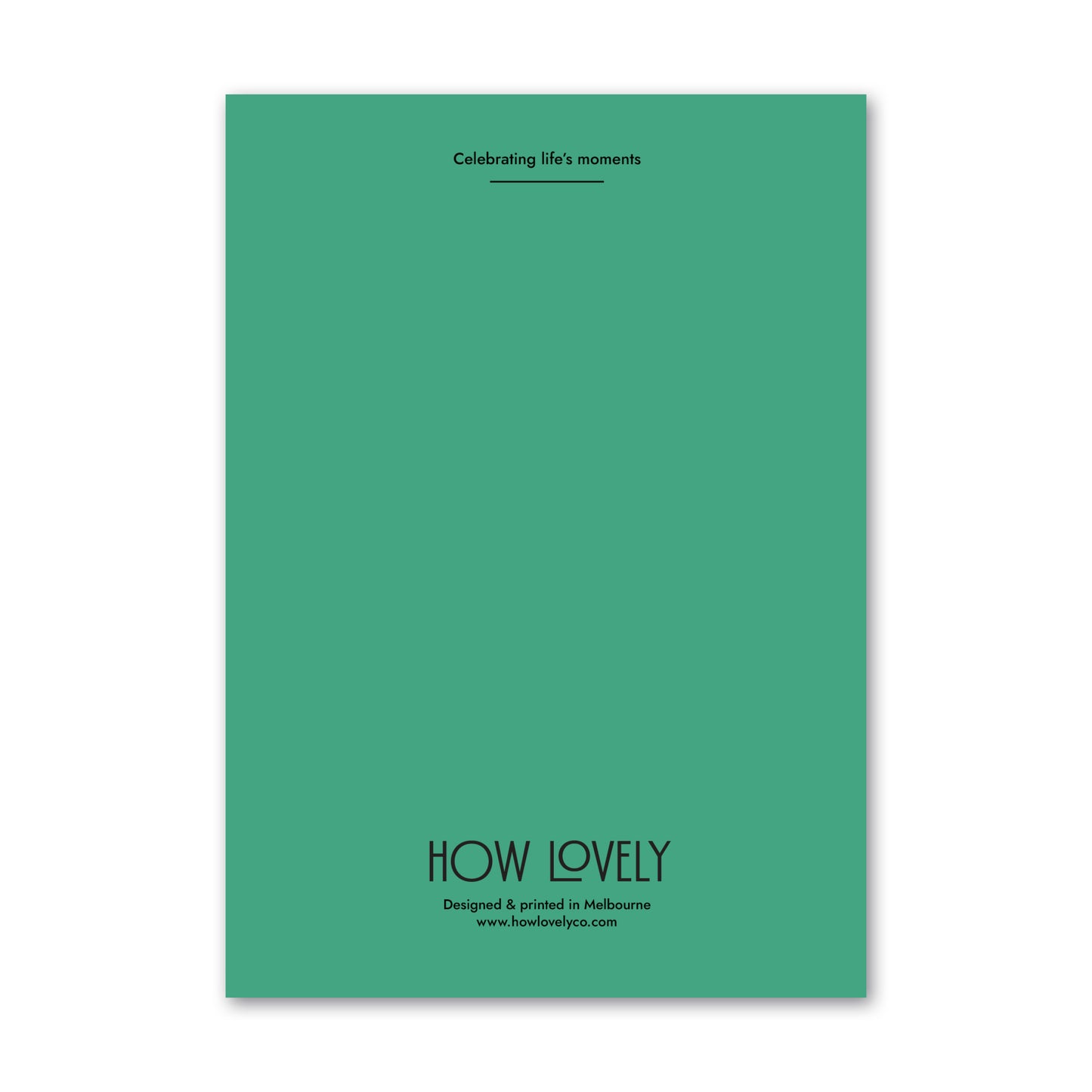 Back page of 'Today Is Your Day' greeting card perfect for birthday's, celebrations, congratulation moments
