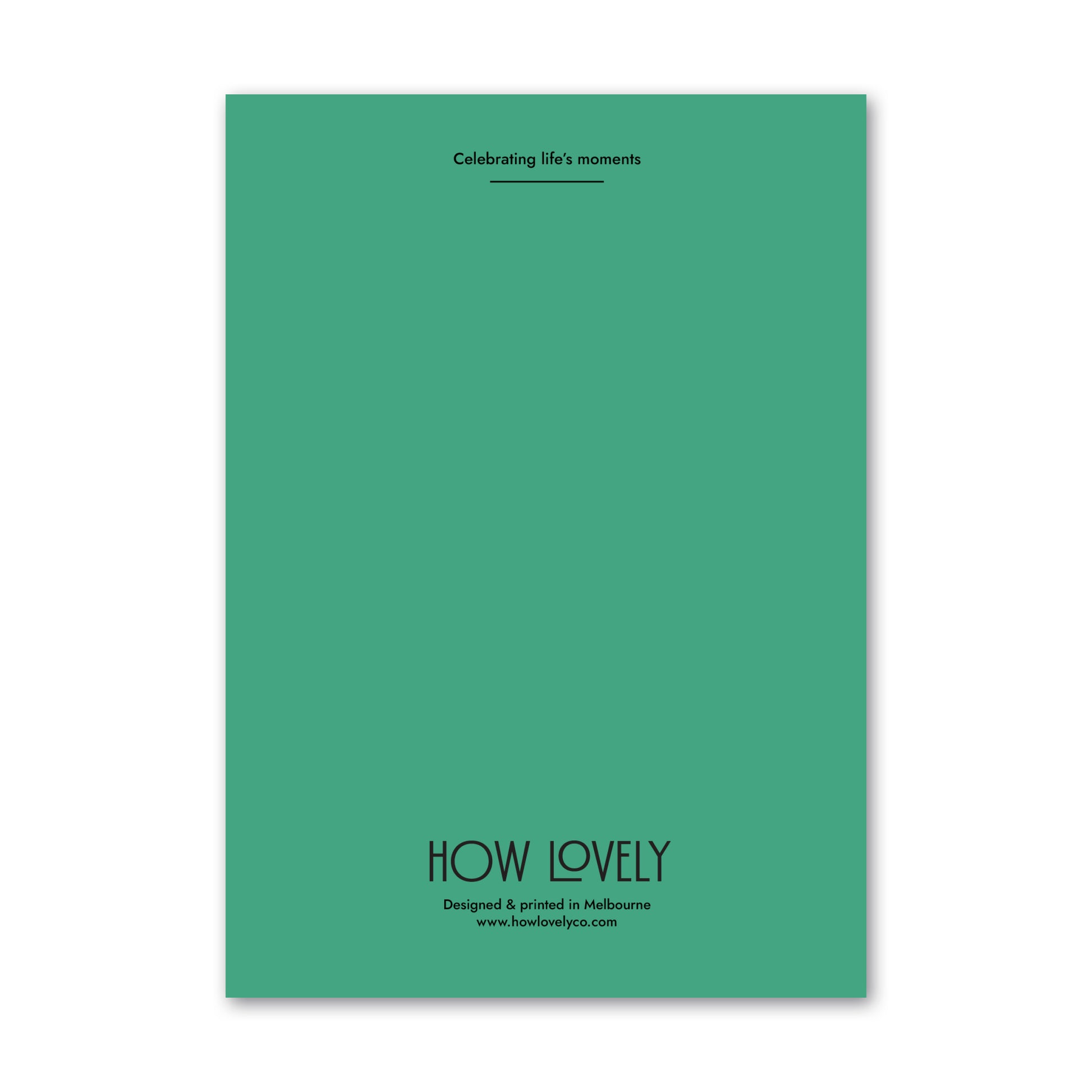 Back page of 'Today Is Your Day' greeting card perfect for birthday's, celebrations, congratulation moments