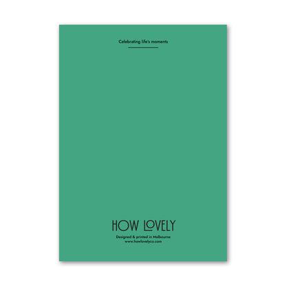 Back page of 'Today Is Your Day' greeting card perfect for birthday's, celebrations, congratulation moments